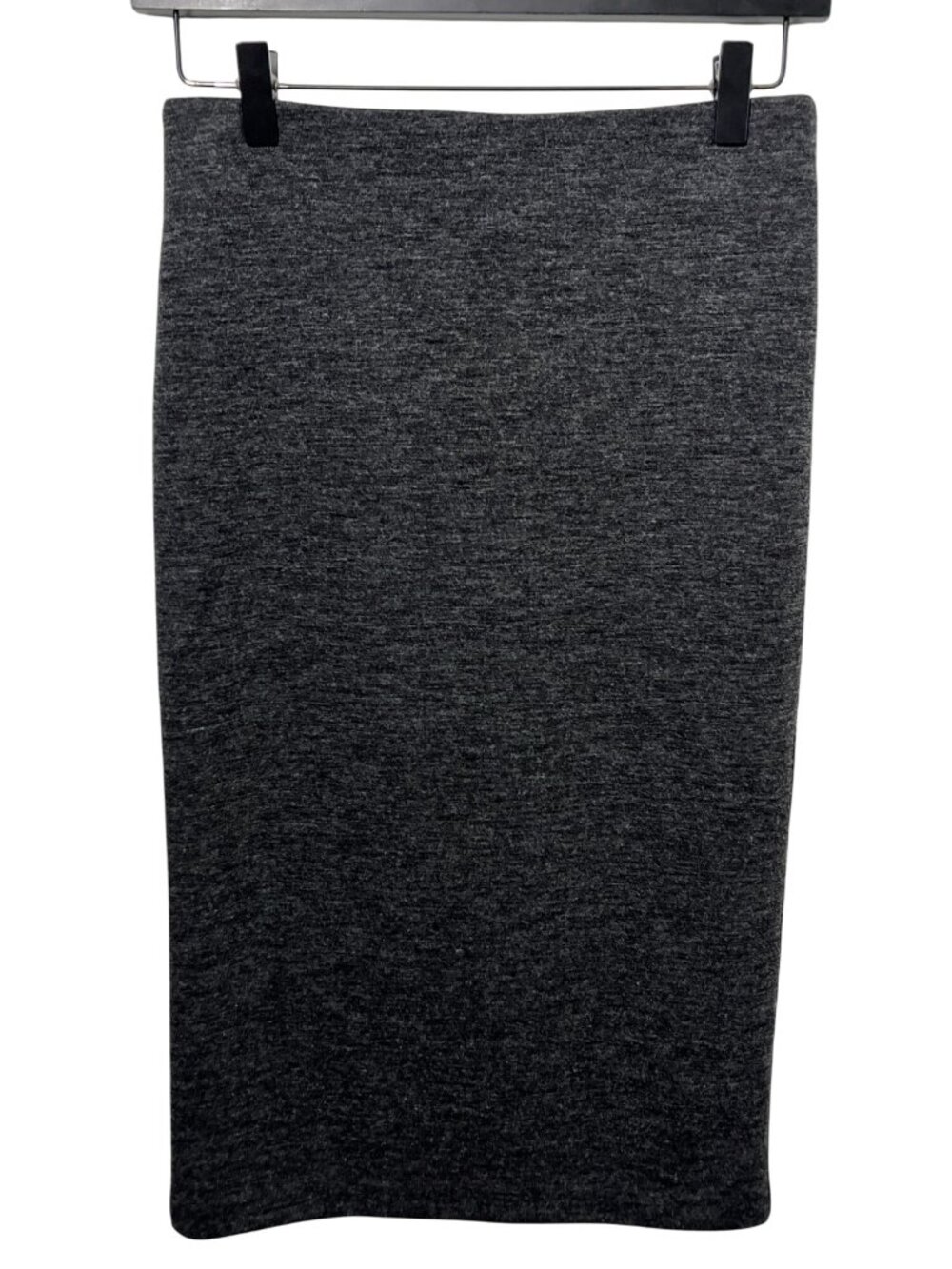 Loft Gray Pencil Skirt Womens XS Midi Stretch Pull On Work Office Casual